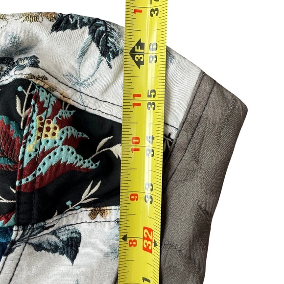 Anthropologie Strapless Patchwork Floral Sweetheart Midi Dress Size 6 EU 38 Boho - Picture 7 of 8